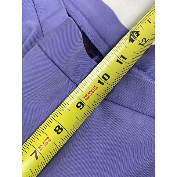 Ralph Ralph Lauren Cropped Straight Lavender Pants Nylon Comfort Women’s 8 EUC - Picture 7 of 8